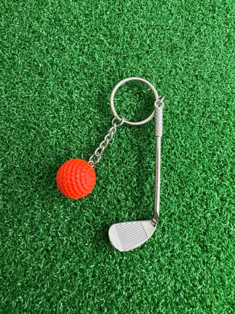 Red Golf Keychain