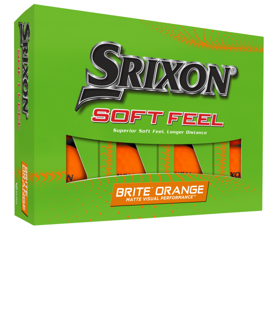 Golf Balls personalized SRIXON Soft Feel BRITE Orange