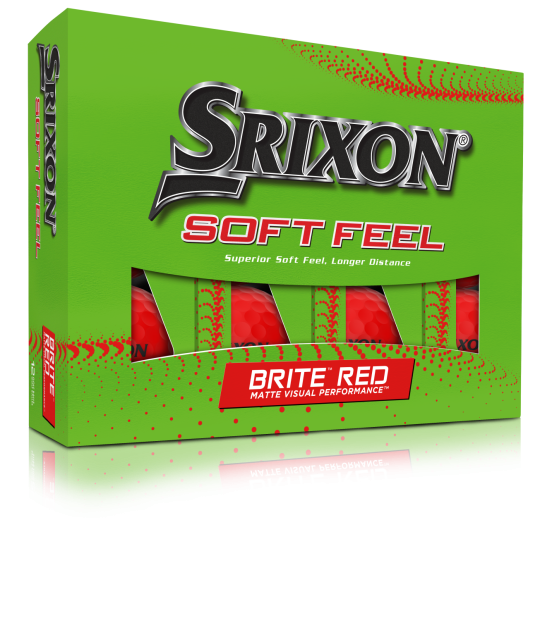 SRIXON Soft Feel BRITE Rouges x¹² avec ERREUR D'IMPRESSION - 30%
