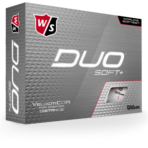 WILSON Duo Soft + x12 Balles de Golf personnalisées