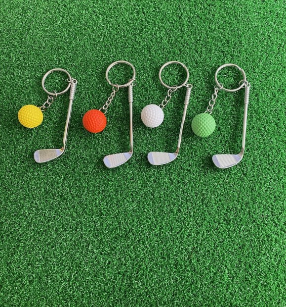 Porte-clés de golf Vert : Balles de golf logotées et