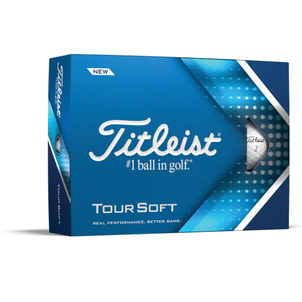 New TITLEIST Tour Soft Blanches x¹² Balles de Golf personnalisées